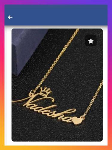 costimize name locket necklace 