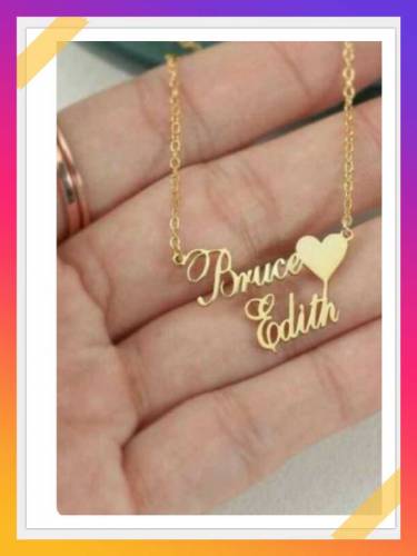 costimize name locket necklace 