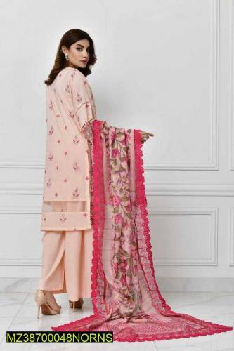 3 Pcs Norans Lawn Embroidered Suit