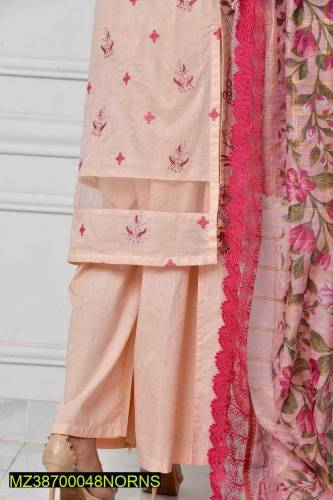 3 Pcs Norans Lawn Embroidered Suit