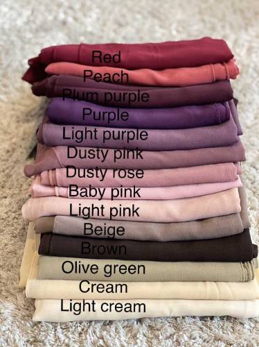 woman chiffon hijab available in multi color