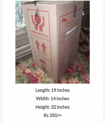 used boxes cartons for packing and shifting 