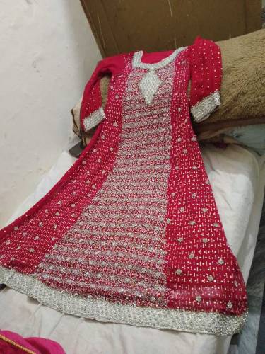 bridal dress maxi cum frock
