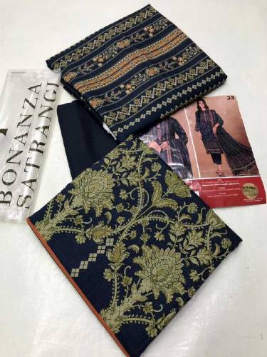bonanza satrangi khaddar 3 piece