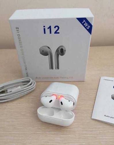 TWS i12 Wireless Airport Touch Sensor case Earphones , Airdots