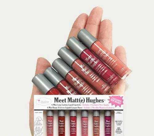 pack of 6 Matt lip gloss long lasting good fragrance 