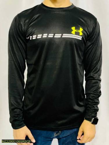 man stetched micro printed shirt 