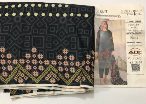 3 PIECE SUIT |SHIRT FABRIC| DUPATTA FABRIC|TROUSER FABRIC|