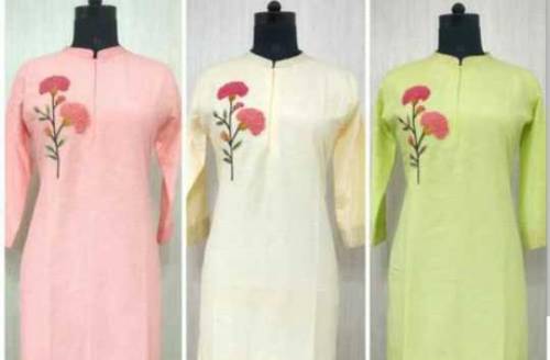 simple shirt with flower embroidery 