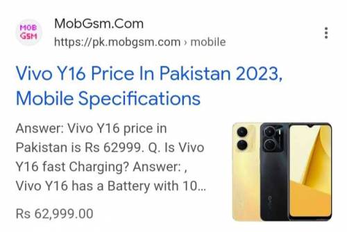 vivo y 16 New box open side of 03305839861