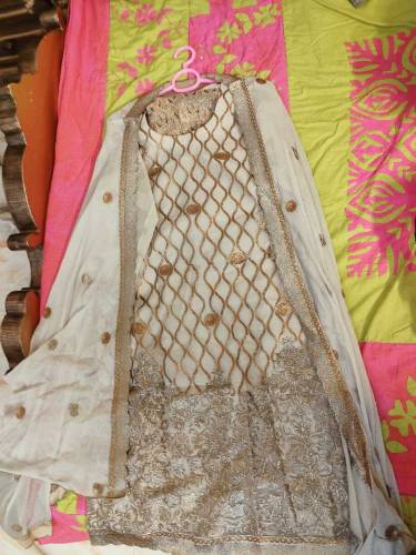 Formal Dress New 3 pcs Stitched Fully Embroidery shirt trouser dupatta