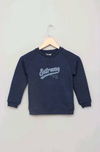 Polyester Quilted Track Suit in Blue with Side Pockets For Kids 