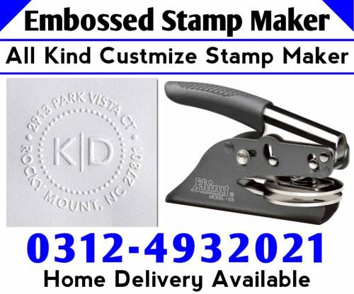 Paper Embossed Stamp Maker Letterhead Wax Rubber Stamp Making Machine
