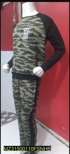 2 PCs Men's Stiched Polyester Printed TrackSuit.
