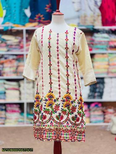 fancy cotton women stitched shirt 