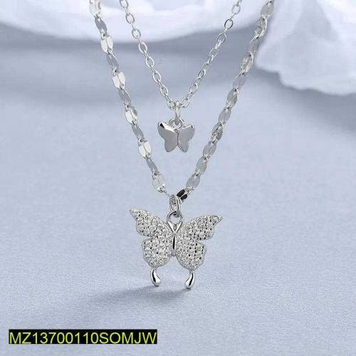 gilrs butterfly chain locket 