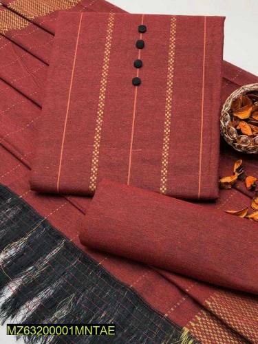 3 PCs unstitched khaadi sussi printed suit