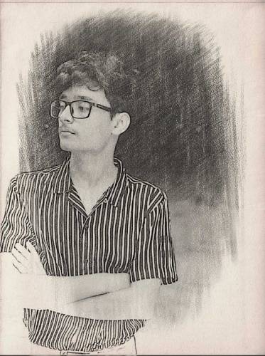 Pencil Drawing Photo A4 Size