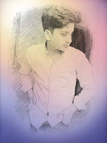 Pencil Drawing Photo A4 Size