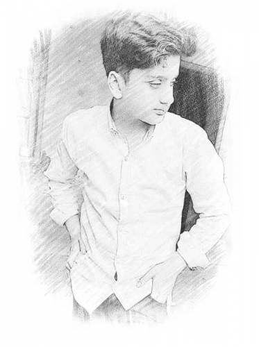 Pencil Drawing Photo A4 Size