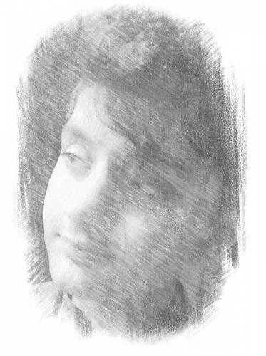 Pencil Drawing Photo A4 Size