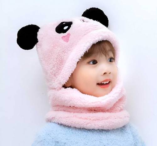 Kids Wool Beanie & Neck Warmer For Winter