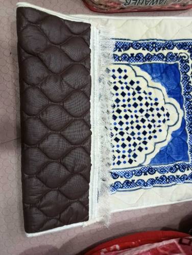SS zone mart Premium Quality Velvet Foam Embossed Prayer Mat | Anti 