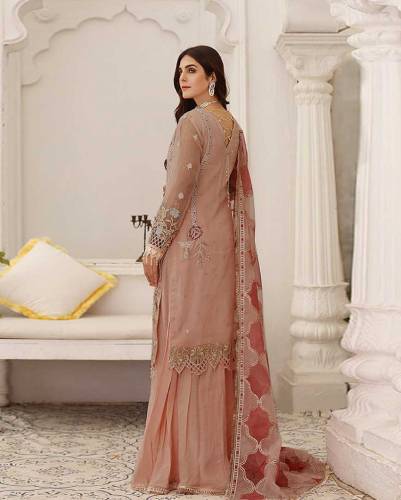 party wear unstitched handmade Embrodiery work collection 