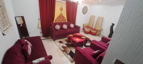 7 seater luxury sofa set/big table with mats/Rug/curtains/sofa covers