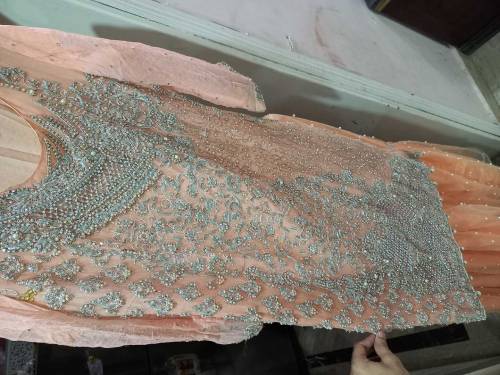 lehnga peach