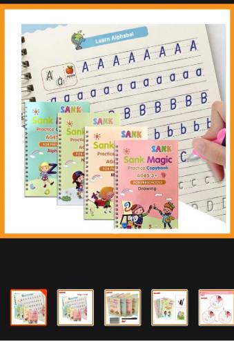 Sank Magic Reusable Pratice Copybook for Kids