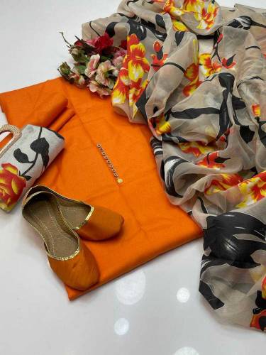 Katan silk 5 Pcs Suit with Khusa And Clutch 