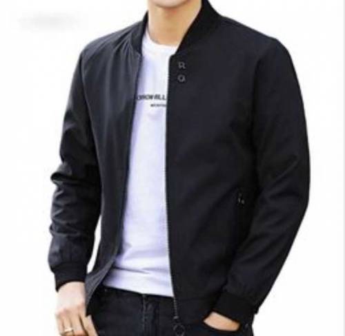 Men's Stylish Bomber Quilted Fleece plain Jacket 