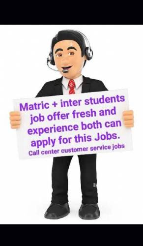 Part time jobs in Lahore/students Matric to Master 