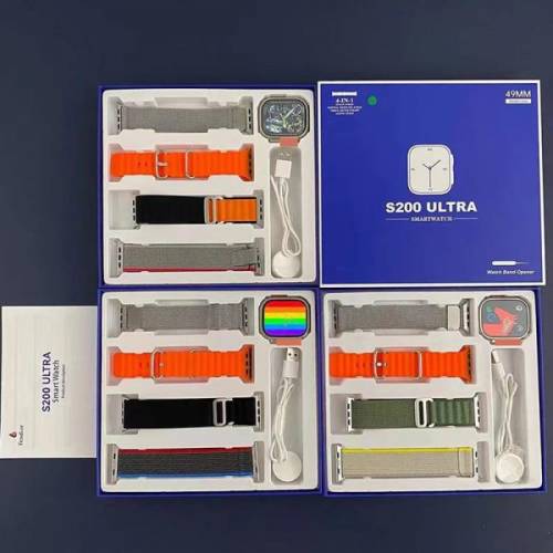New S200 Ultra 4 in 1 49mm Bluetooth Smart Watch Series 8
