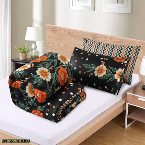 •  Fabric: Cotton•  Pattern: Printed•  Double Bed Size•  Package: 1 x 
