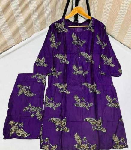 2 Pcs Stitched Women linen Suit Free Cash On Delivery