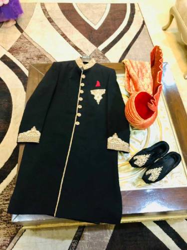 Sherwani with khula Fortress dulha house 