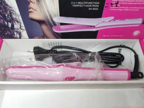 Shinon hair straightener and crimper 