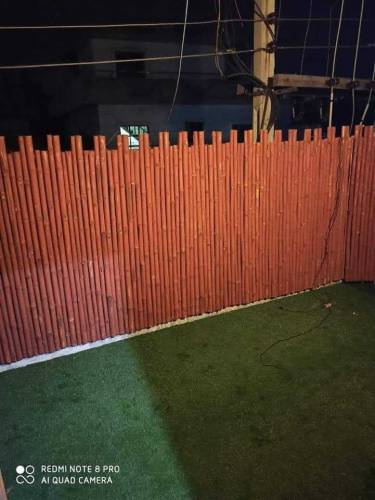 bamboo wall covering fance 