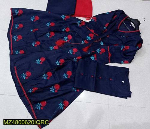 •  Fabric: Katan Silk•  Pattern: Embroidered•  Available Sizes: Small,