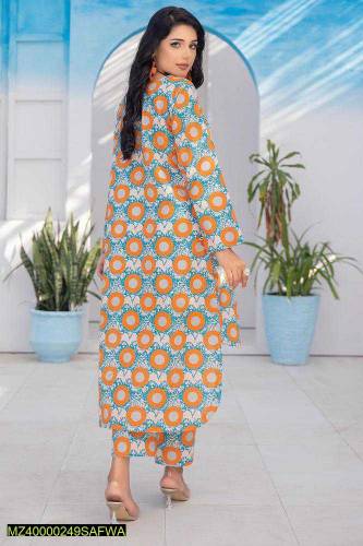 •  Fabric: Khaddar• : Digital Printed