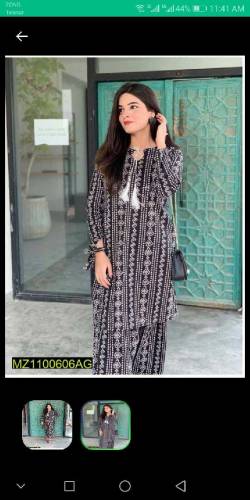 Girls lawn  stiched suit 
