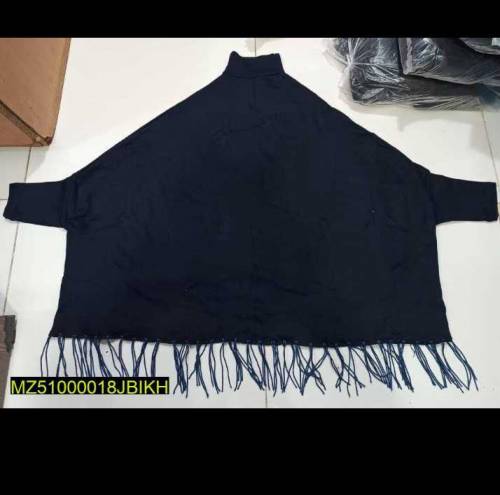 1Piece Women's Stiched Fleece Plain Poncho