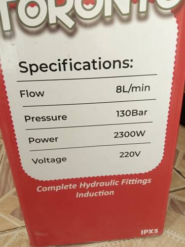 New) Toronto High Pressure Car Washer - 130 Bar - 1900 Psi