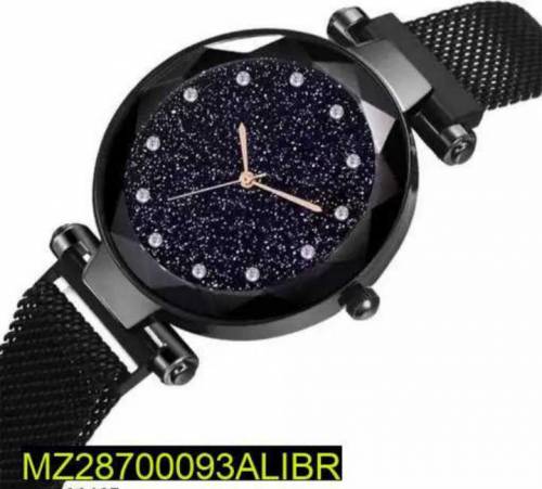 Black Ladies Stylish Watch 