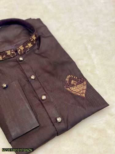 2pcs men wash and wear stitched suit