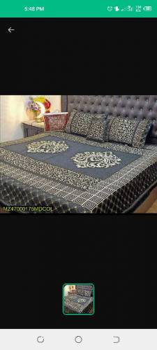 4 Piece Valvet Jacquard Double Bedsheets 