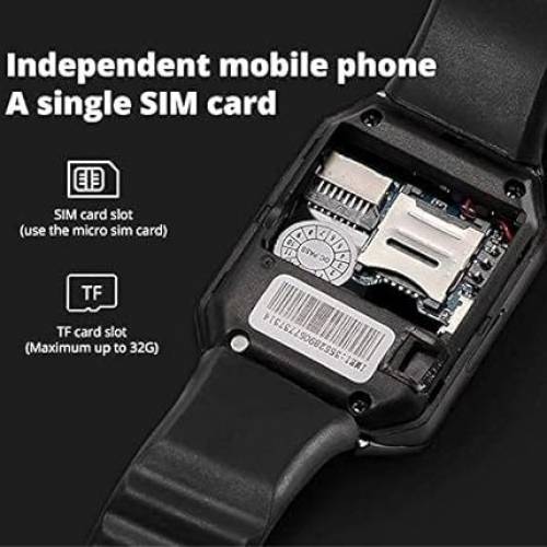 Smartwatch Touch Screen Display Sim Supported Calling and Camera 