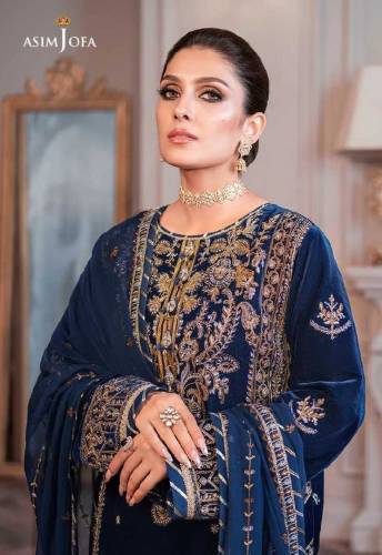 *Asim jofa AYEZA EDIT MAKHMAL COLLECTION Most hit designCode MD 1147